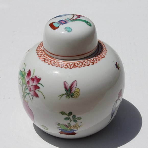 Delightfully Odd Vintage Hong Kong Ginger Jar with Lid, GREAT Gift! - Picture 6 of 10